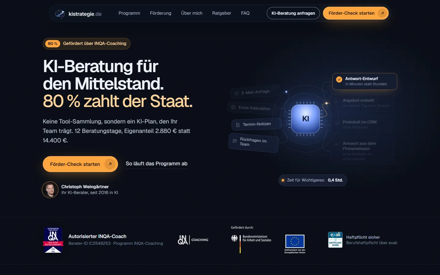 Startseite von kistrategie.de